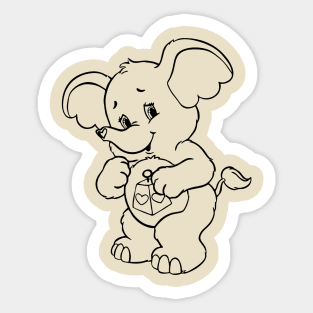 care bears elephants Sticker